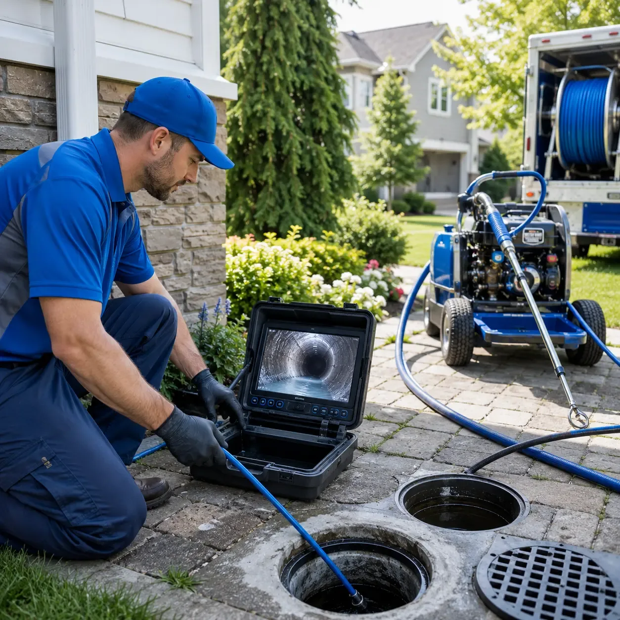 Outdoor drain cleaning professionals serving Presque Isle, ME